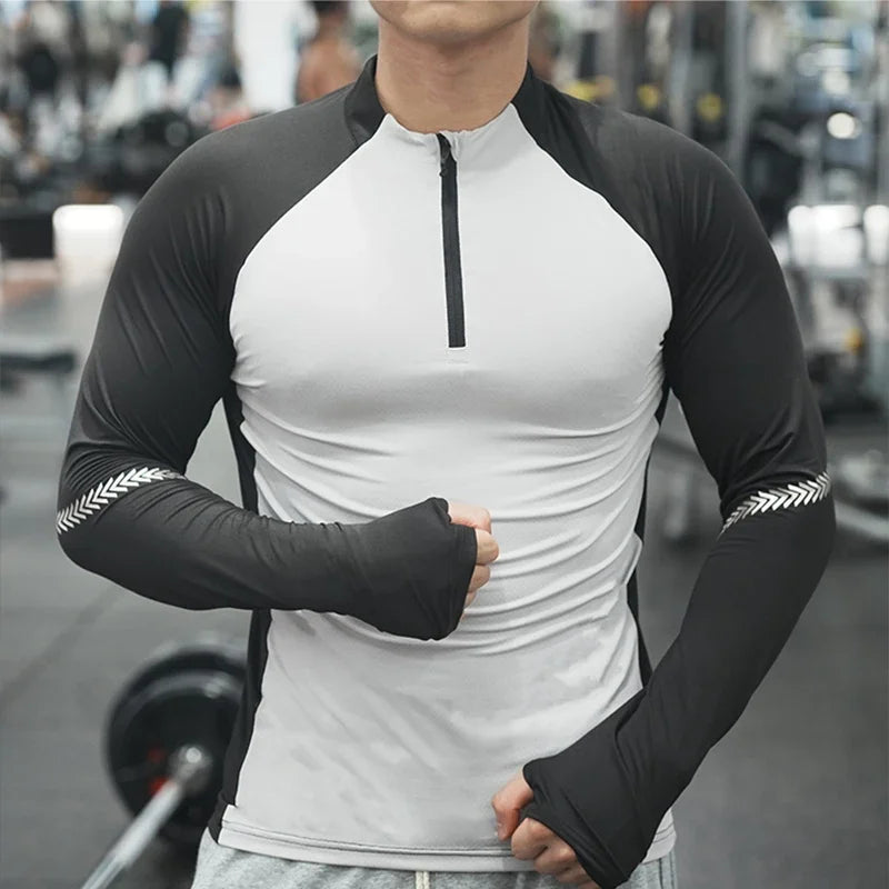 Men's Zip-Up Long-Sleeve Shirt - Hiking & Climbing