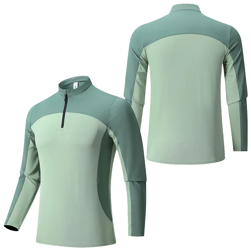 Men's Zip-Up Long-Sleeve Shirt - Hiking & Climbing