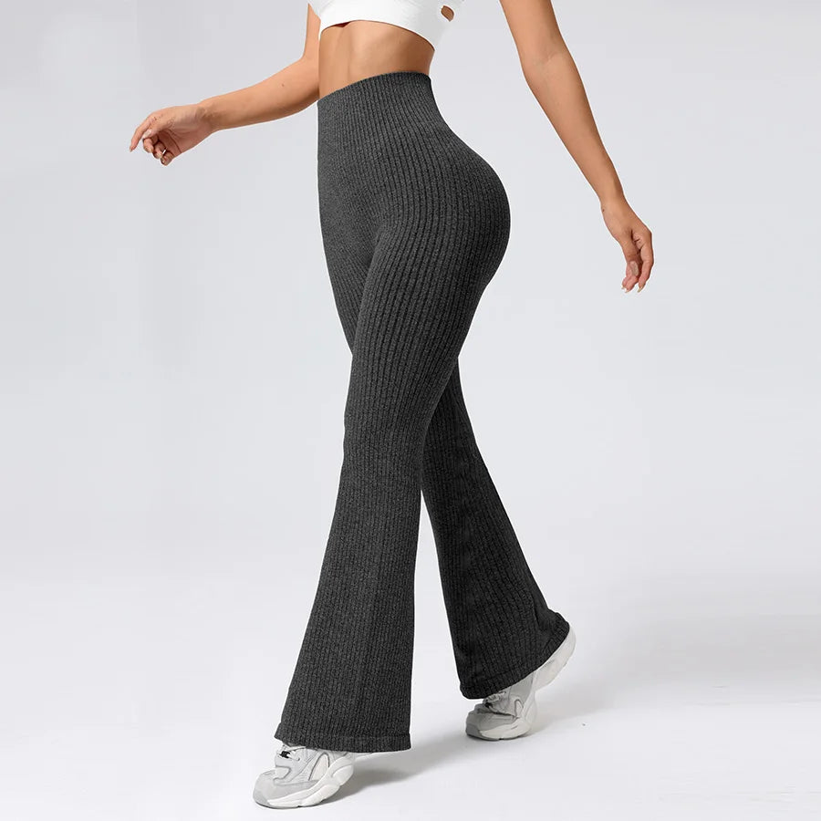 High-Waist Flare Leggings - Tummy Control