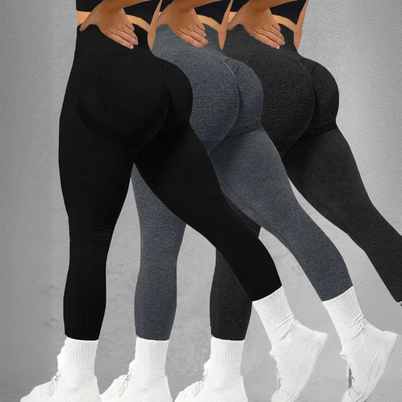 High-Waist Yoga Leggings - Hip-Lift Push-Up