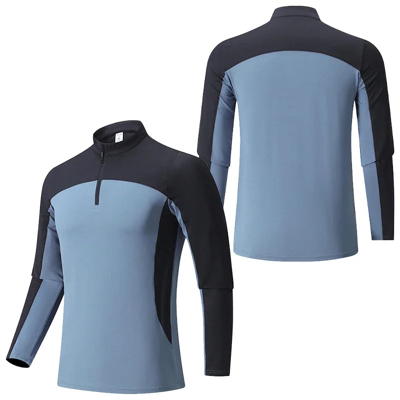 Men's Zip-Up Long-Sleeve Shirt - Hiking & Climbing