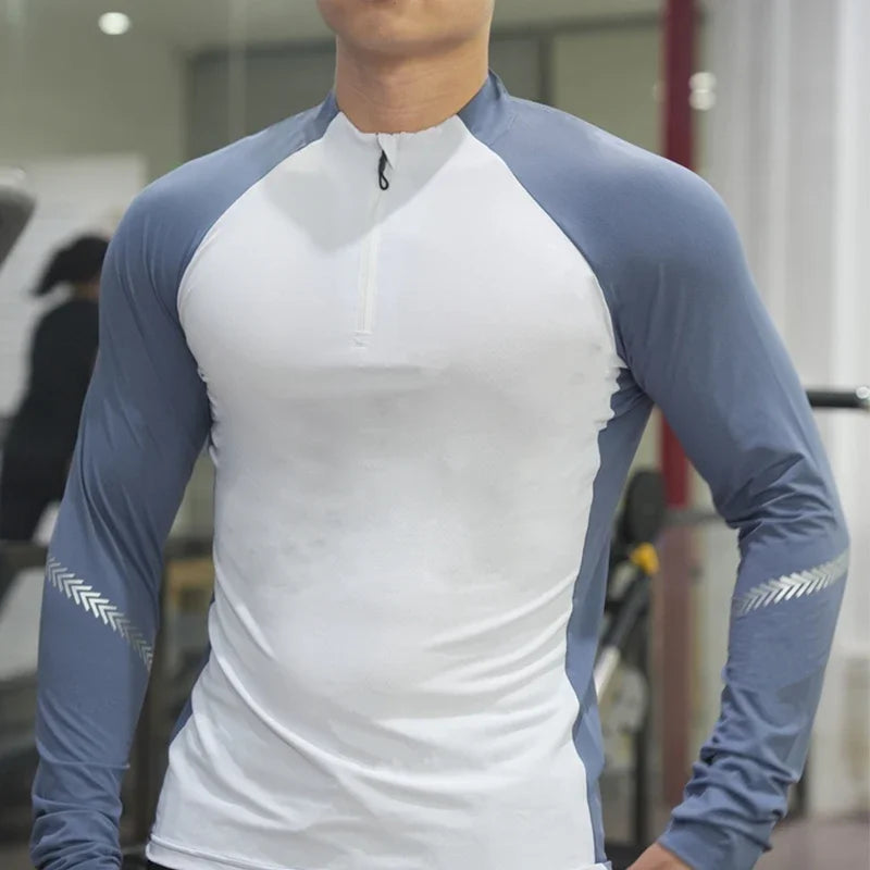 Men's Zip-Up Long-Sleeve Shirt - Hiking & Climbing