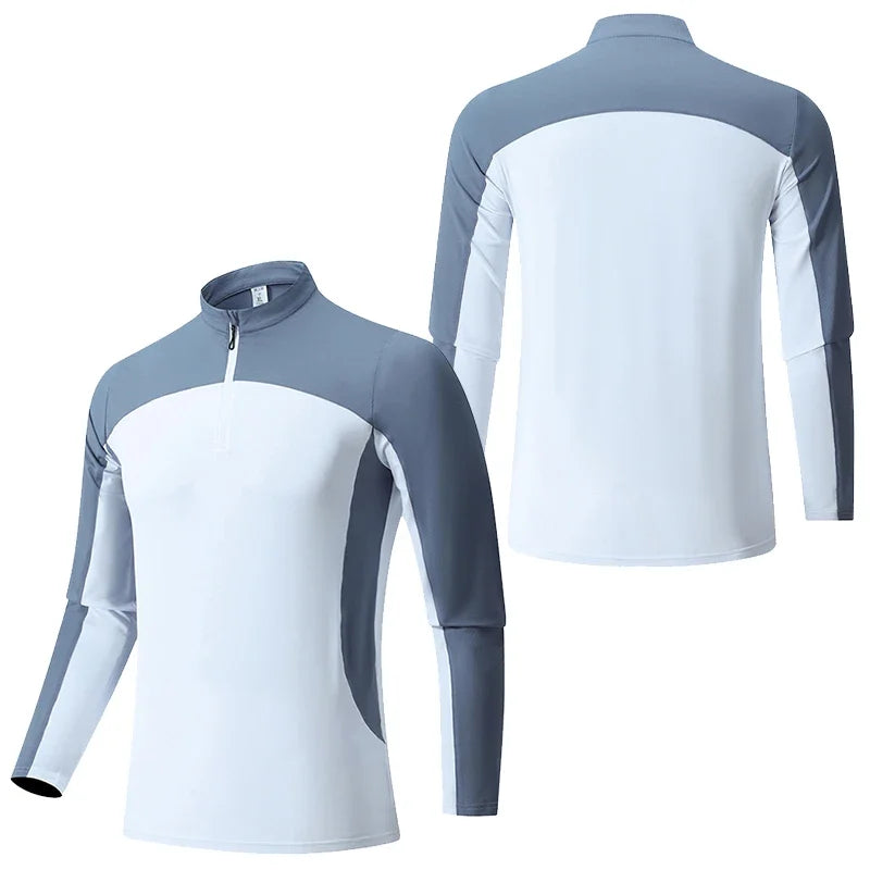 Men's Zip-Up Long-Sleeve Shirt - Hiking & Climbing