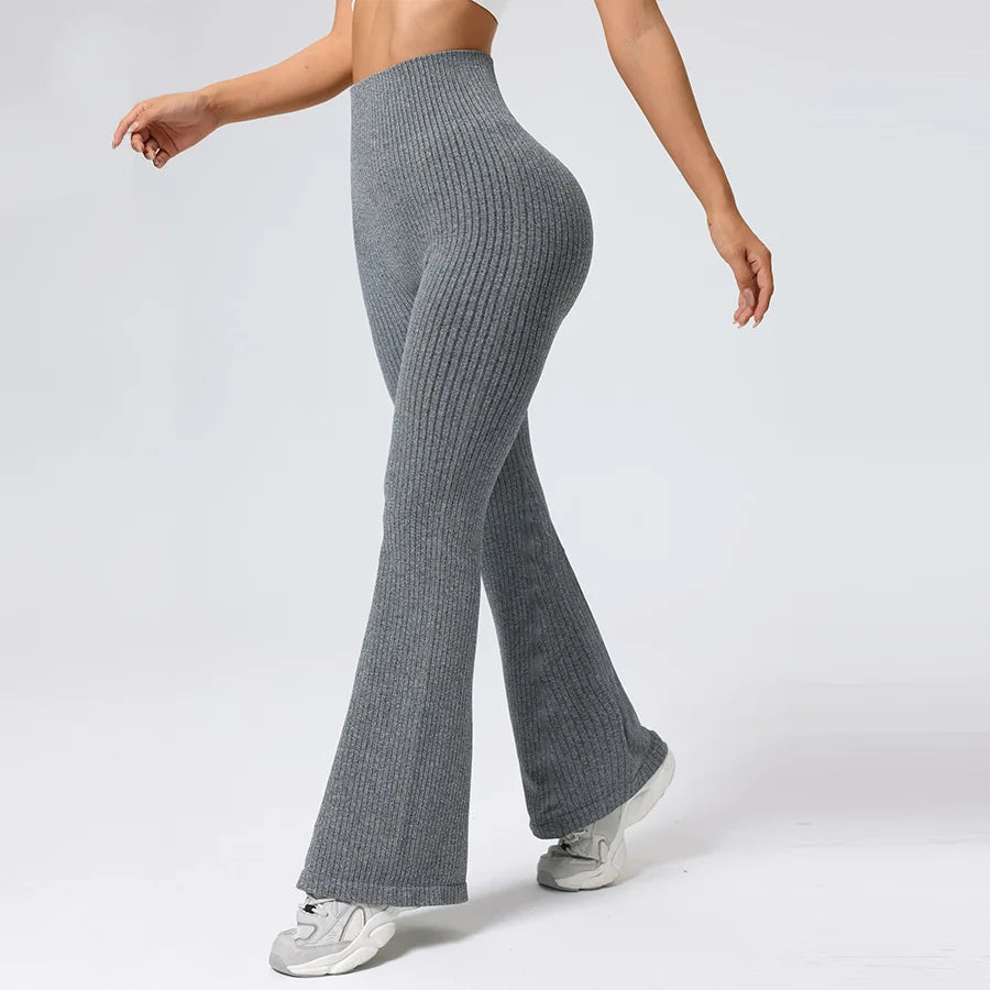 High-Waist Flare Leggings - Tummy Control