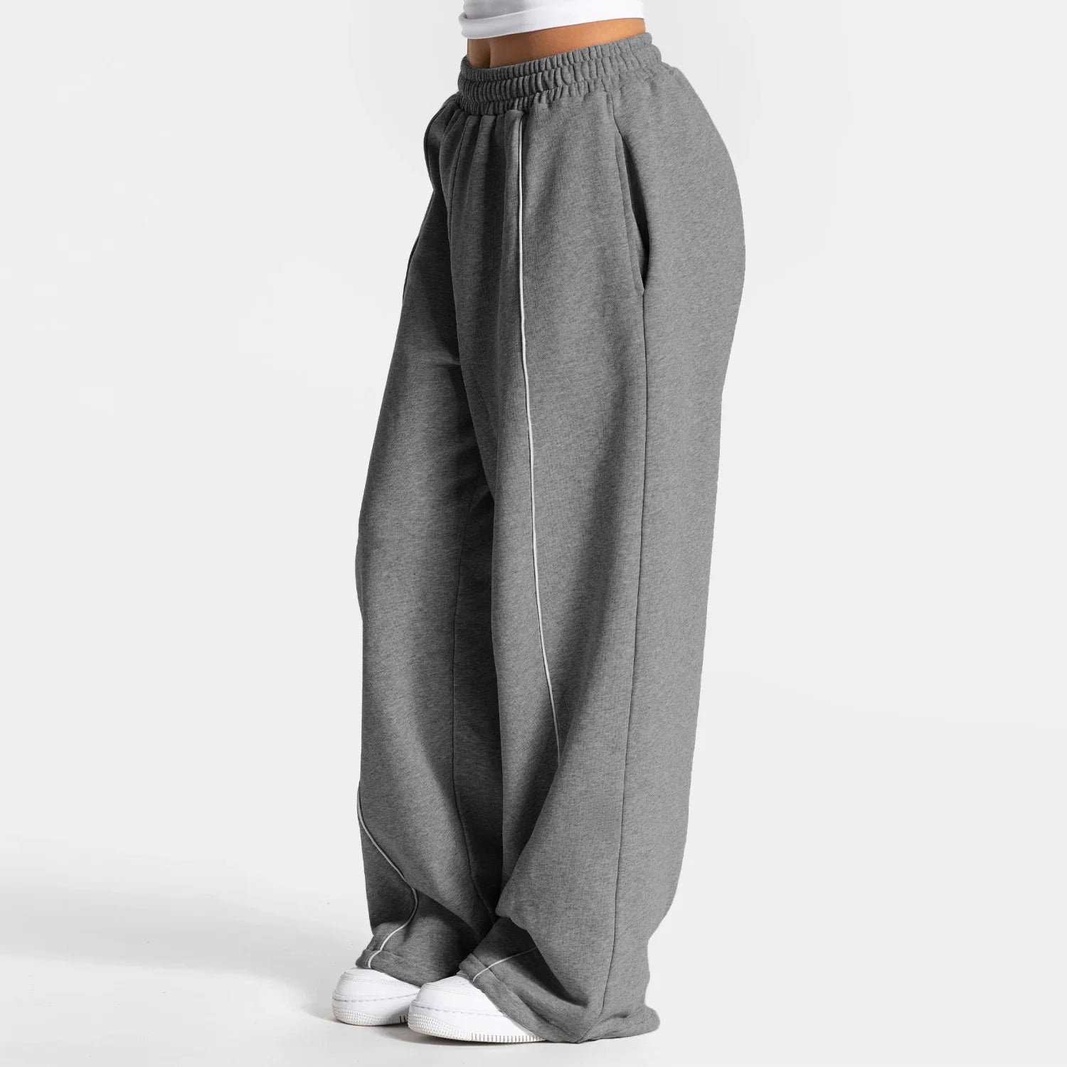Loose-Fit High-Waist Yoga Pants - Casual Comfort