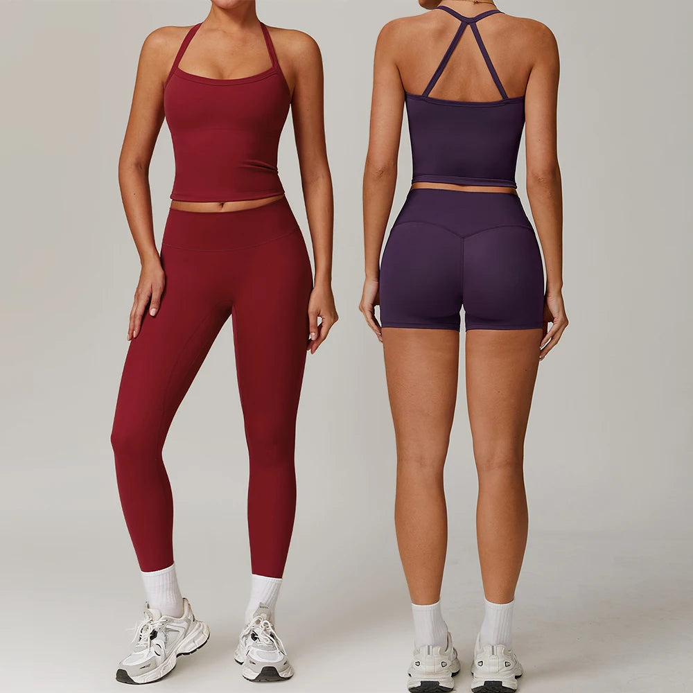 Push-Up Fitness Set - Sports Bra & Sculpting Leggings
