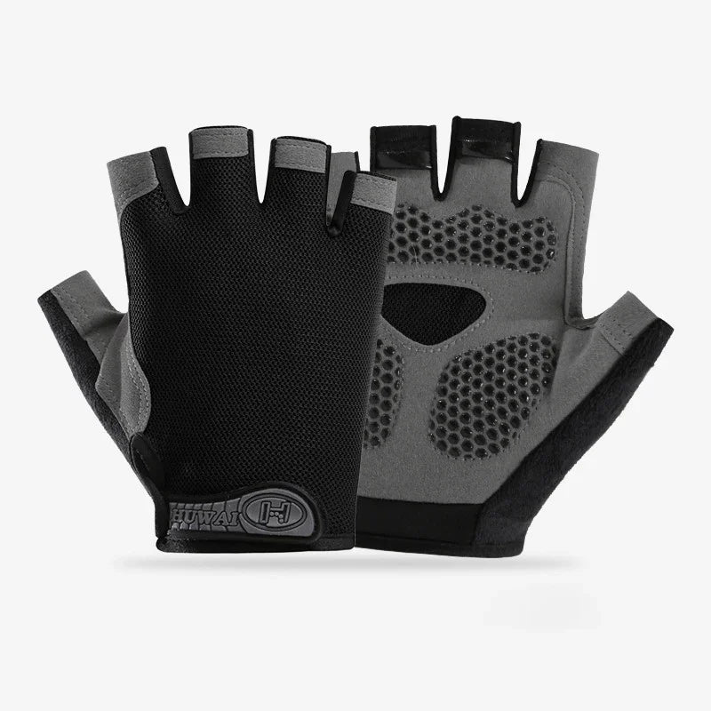 Mountaineering Fitness Training Fingerless Men Women Bodybuilding Exercise Sports Gloves for Cycling Bicycle Anti Slip Breathabl