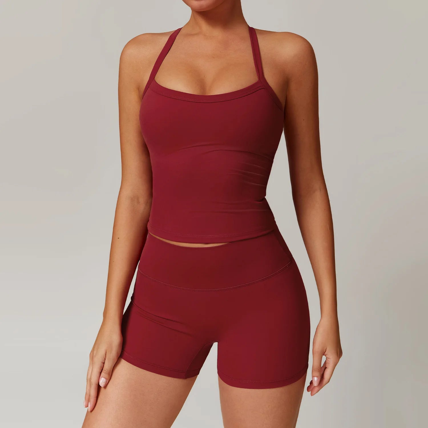 Push-Up Fitness Set - Sports Bra & Sculpting Leggings