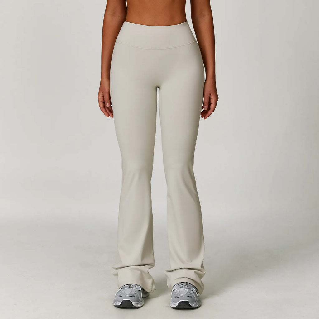 Wide Leg Pants Women Bell-bottoms High Waist Yoga Leggings High Stretchy Butt Lifting Breathable Sports Pants Women Gym Leggings