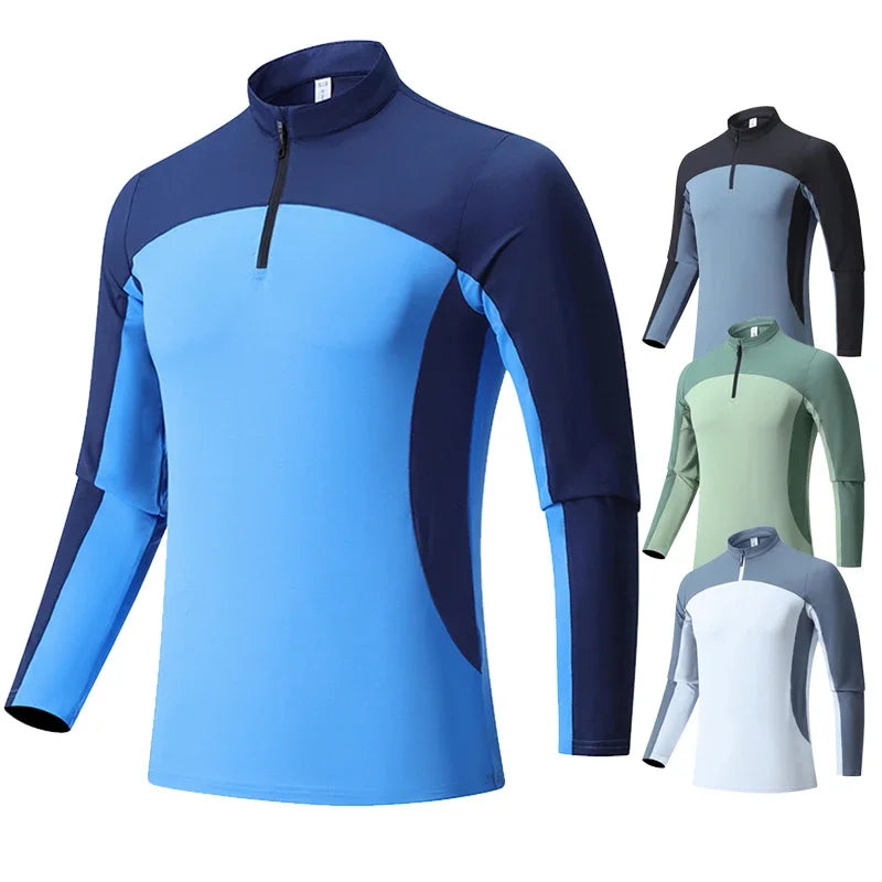 Men's Zip-Up Long-Sleeve Shirt - Hiking & Climbing