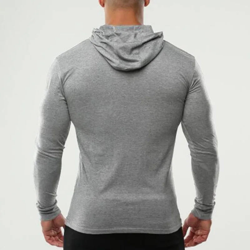 Men's Cotton Slim-Fit Sweatshirt Hoodie - Fitness & Leisure