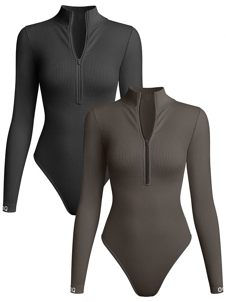 Seamless Ribbed Long-Sleeve Yoga Top - Women's Fitness