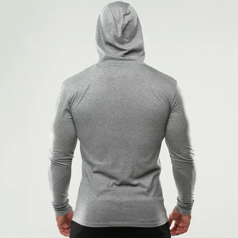 Men's Cotton Slim-Fit Sweatshirt Hoodie - Fitness & Leisure
