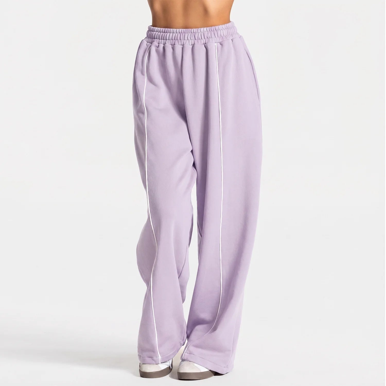 Loose-Fit High-Waist Yoga Pants - Casual Comfort