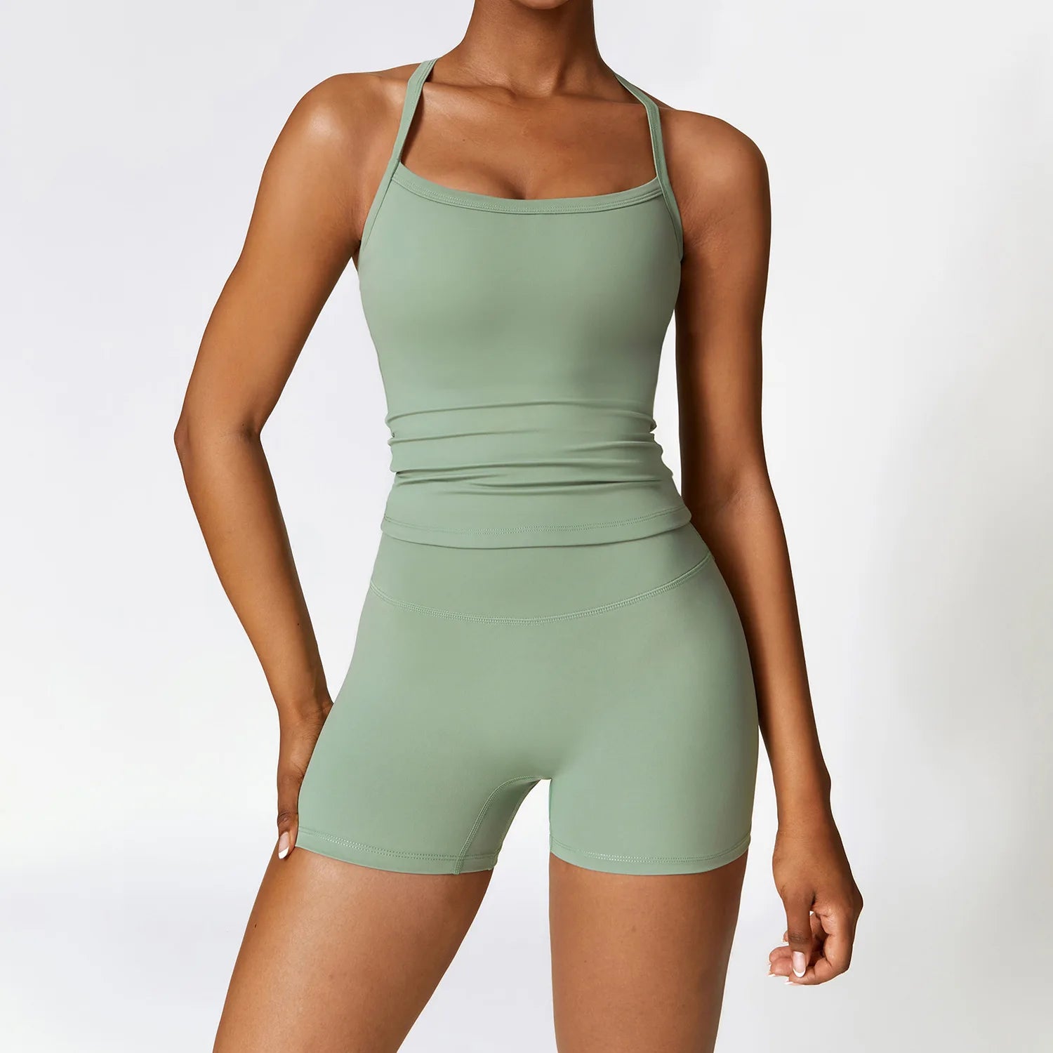Push-Up Fitness Set - Sports Bra & Sculpting Leggings