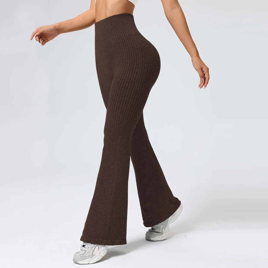 High-Waist Flare Leggings - Tummy Control