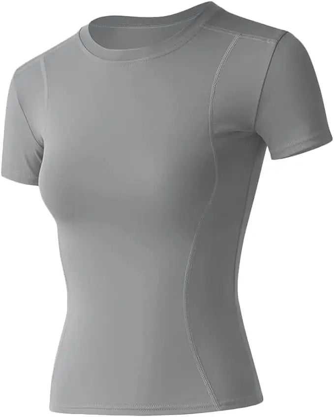 Women's Short-Sleeve Workout Top - Yoga & Fitness