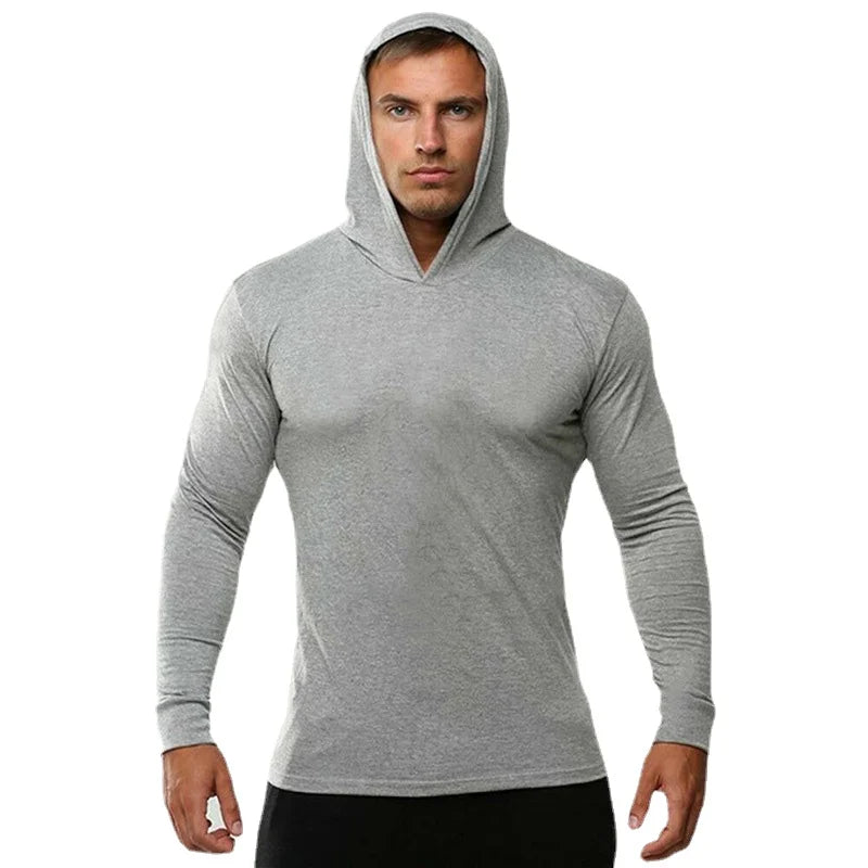 Men's Cotton Slim-Fit Sweatshirt Hoodie - Fitness & Leisure