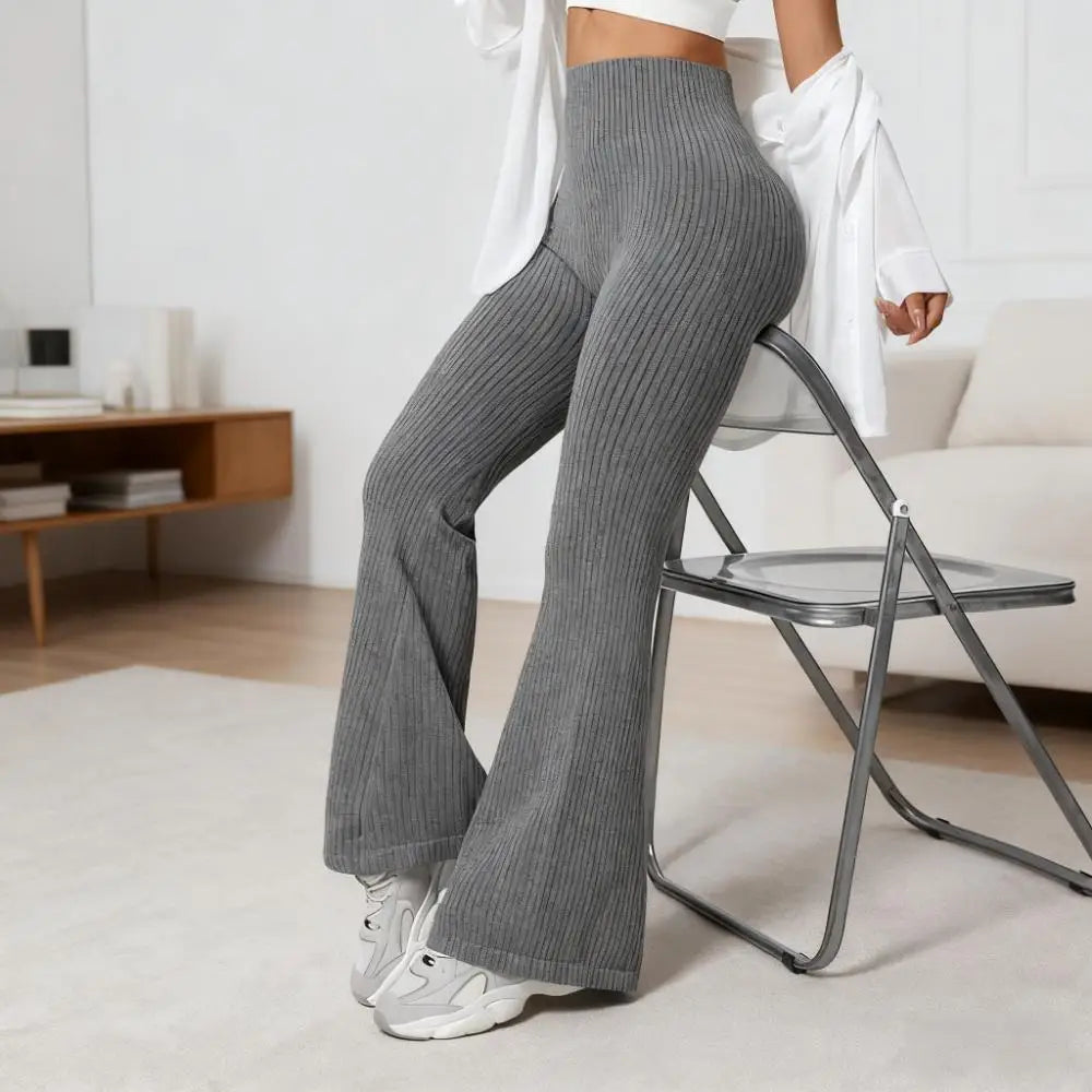 High-Waist Flare Leggings - Tummy Control