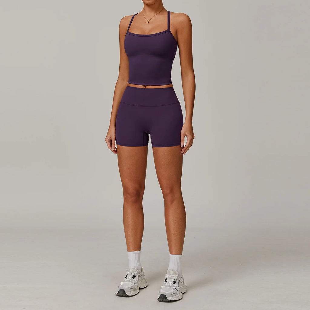 Push-Up Fitness Set - Sports Bra & Sculpting Leggings