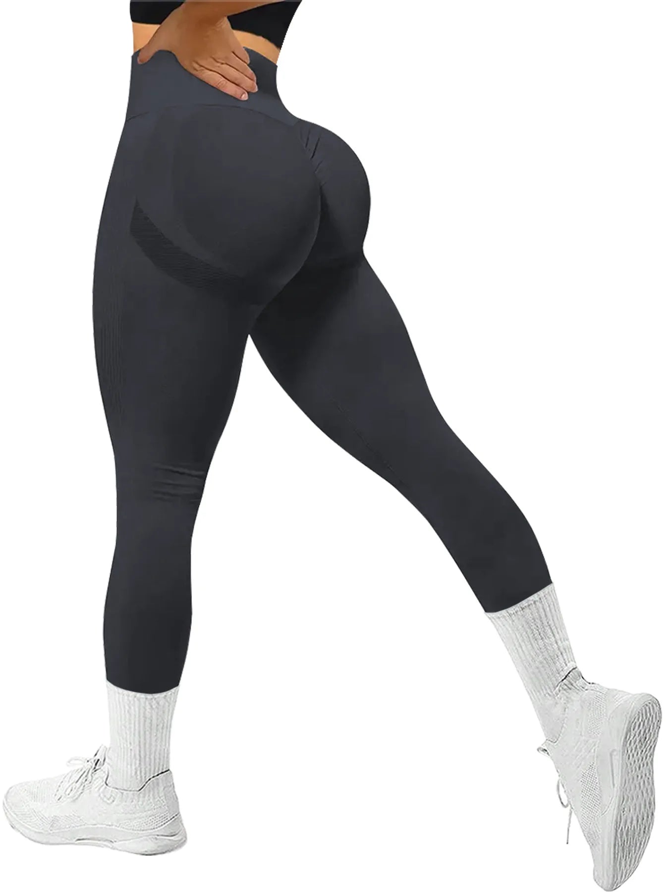 High-Waist Yoga Leggings - Hip-Lift Push-Up