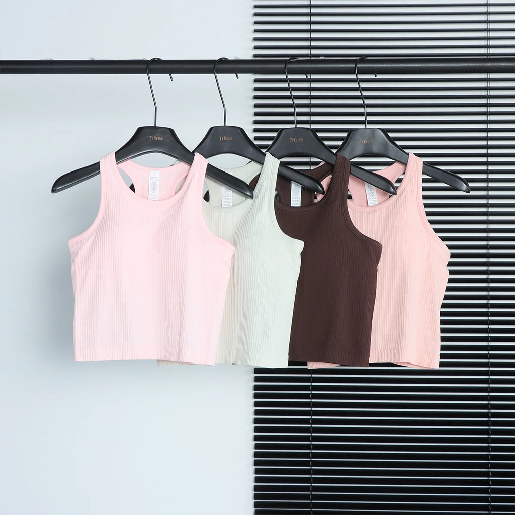 2026 NEW Yoga Women's Bra With Back Fitness Running Summer Breathable Quick Drying Fixed Vest