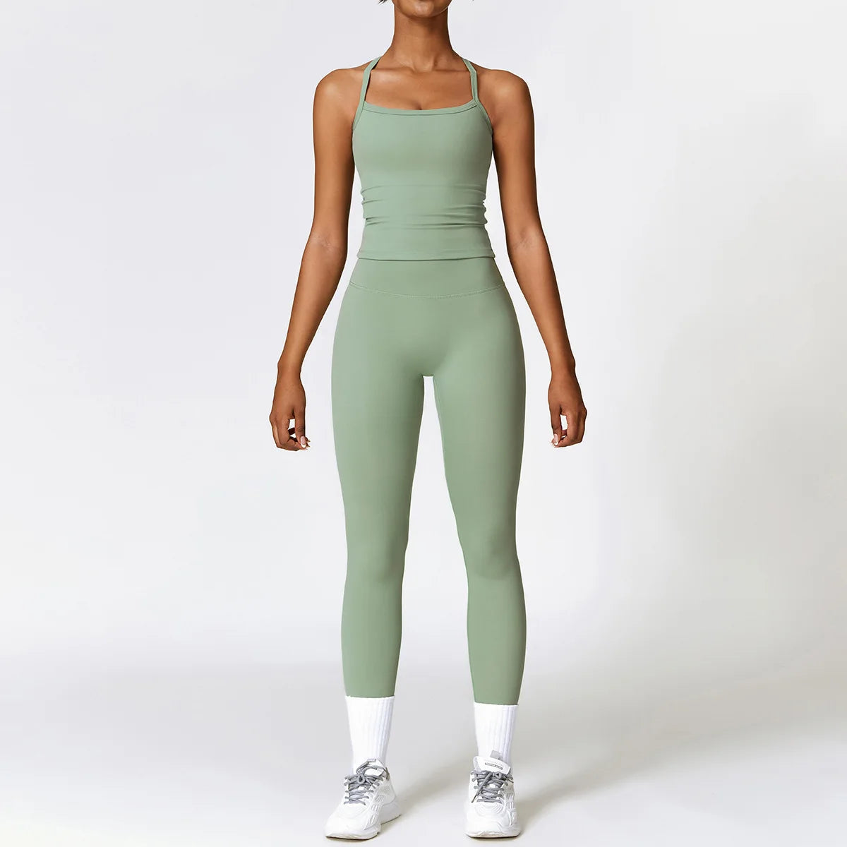 Push-Up Fitness Set - Sports Bra & Sculpting Leggings
