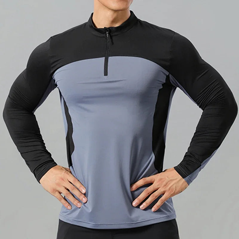 Men's Zip-Up Long-Sleeve Shirt - Hiking & Climbing