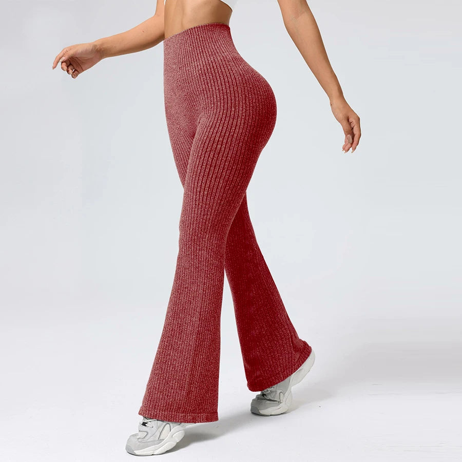 High-Waist Flare Leggings - Tummy Control