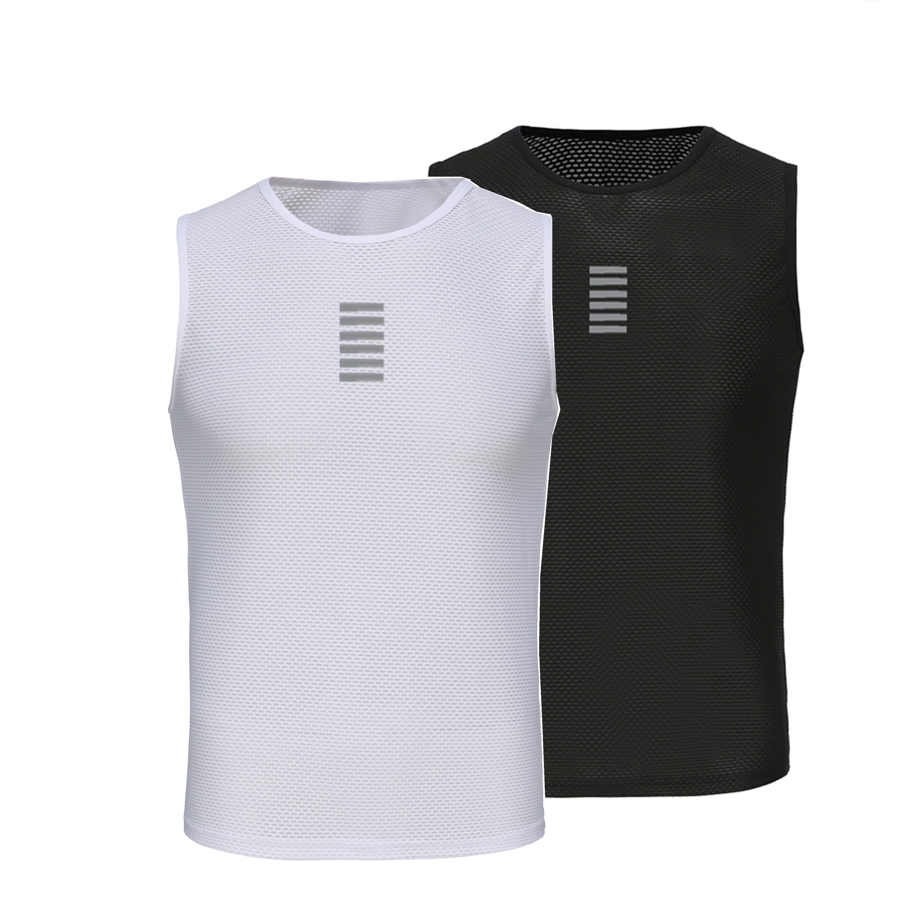 Men's Reflective Cycling Base Layer - Quick-Dry Road Bike Jersey