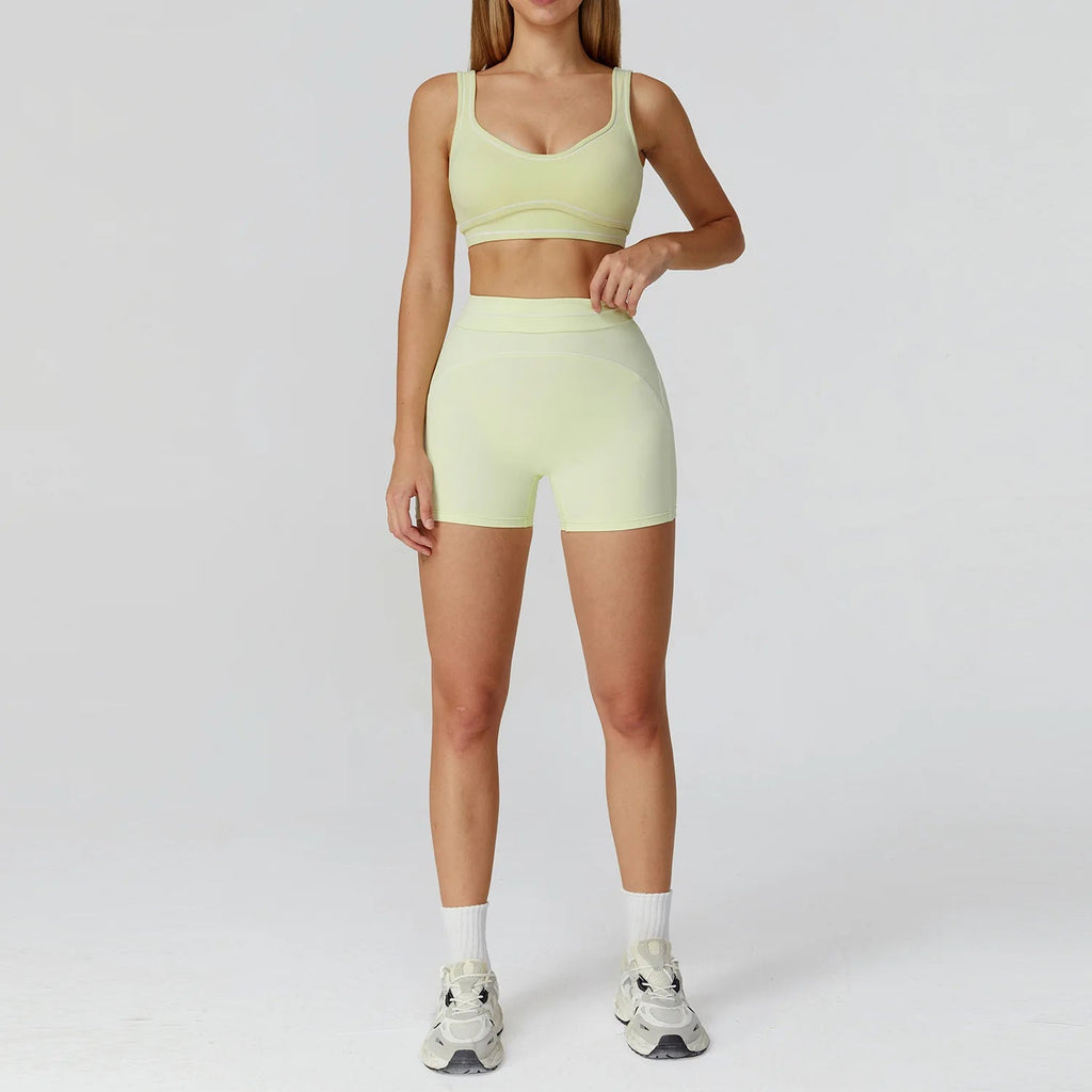 Backless Sports Bra Set - Pulse