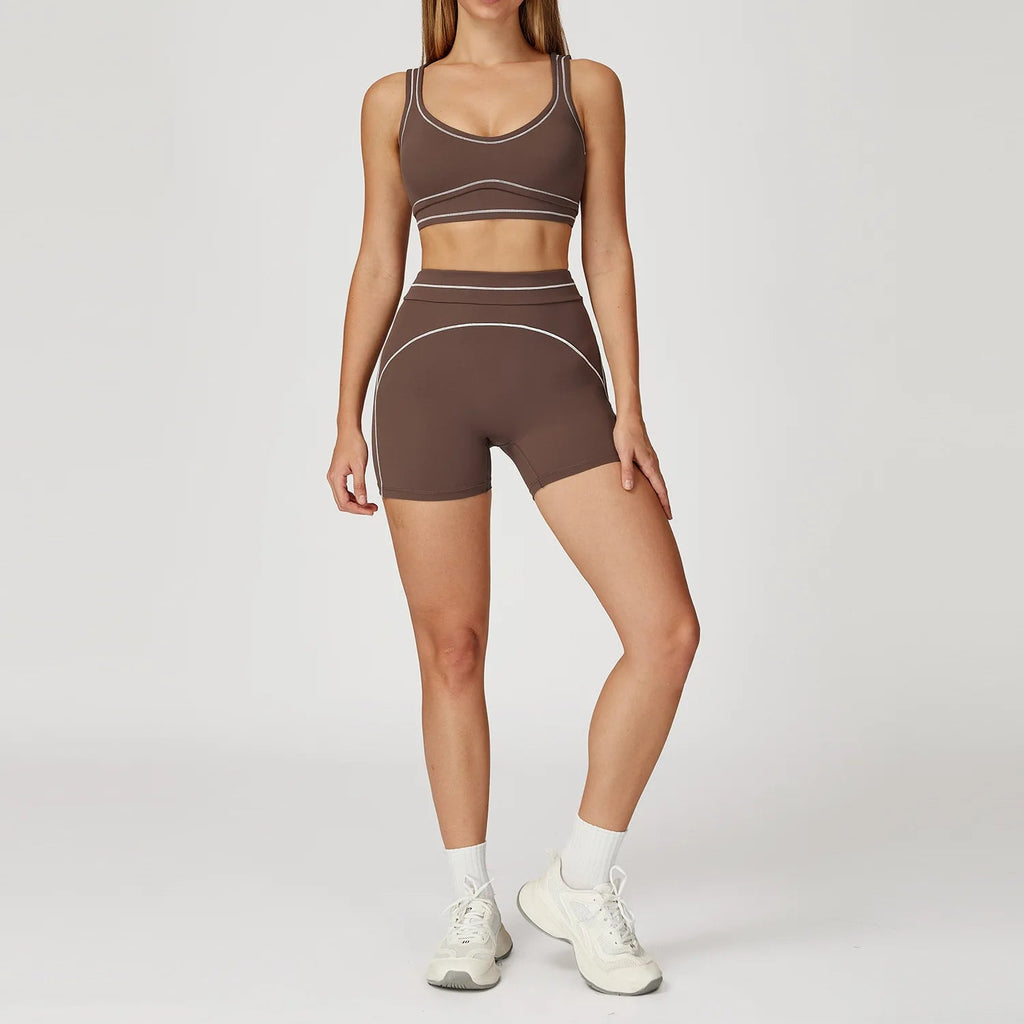 Backless Sports Bra Set - Pulse