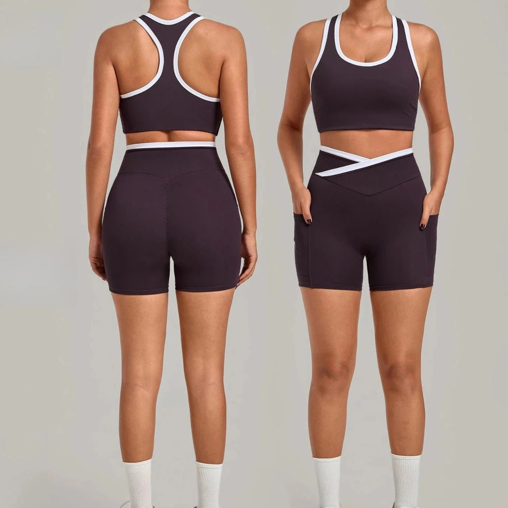 Ensemble de Sport 2 Pièces — Brassière + Short à Poches - Pulse