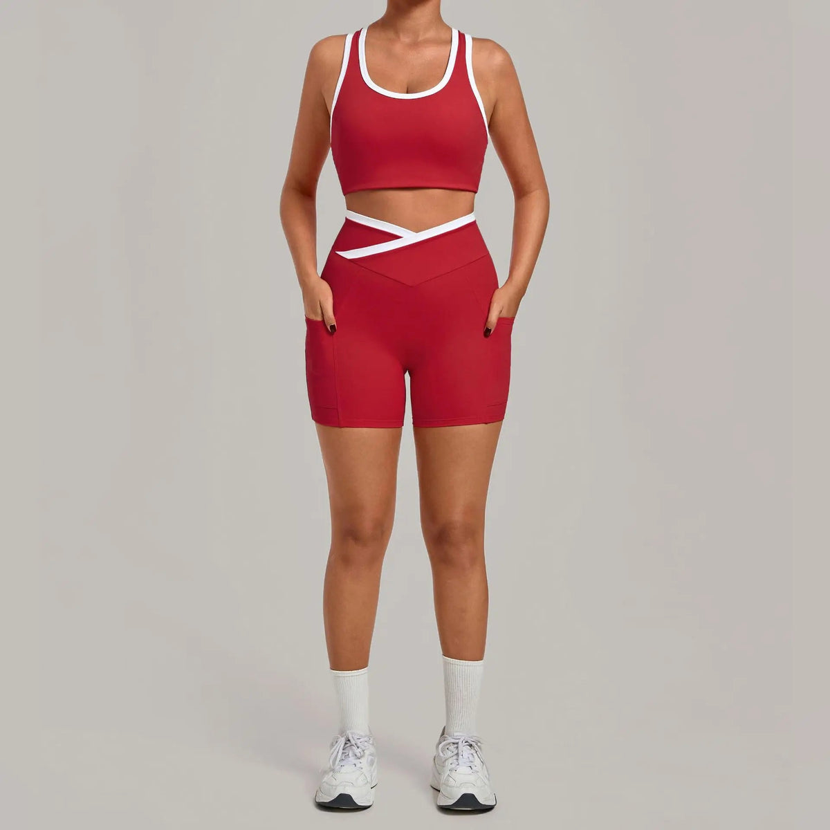 Ensemble de Sport 2 Pièces — Brassière + Short à Poches - Pulse