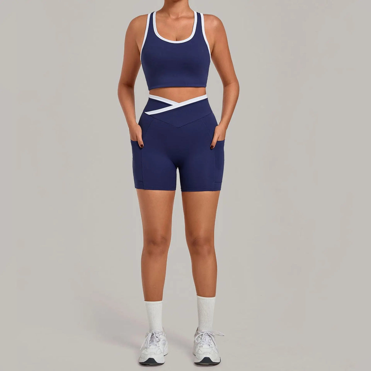 Ensemble de Sport 2 Pièces — Brassière + Short à Poches - Pulse