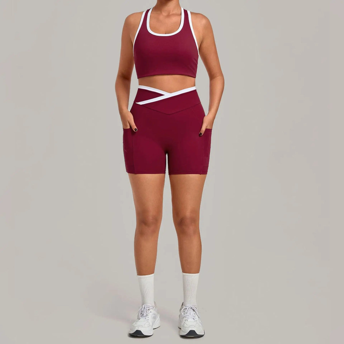 Ensemble de Sport 2 Pièces — Brassière + Short à Poches - Pulse