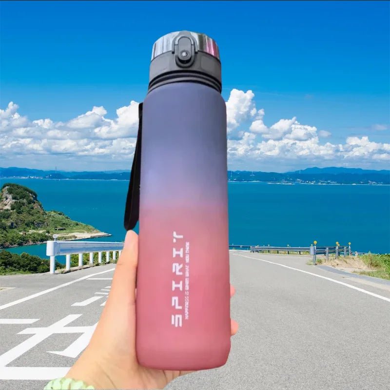 Gourde Motivante Graduée — 500 ml à 1 L, Étanche - Pulse