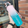 Gourde Motivante Graduée — 500 ml à 1 L, Étanche - Pulse