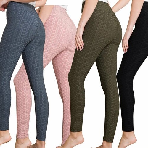 Legging Texture Bulle — Maille Gaufrée Extensible - Pulse
