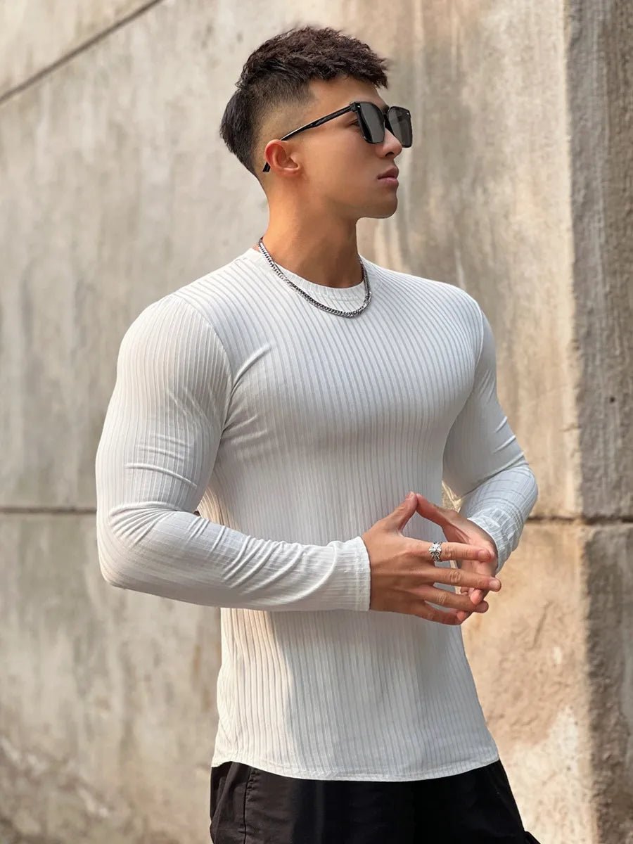 T-Shirt Homme Manches Longues Près du Corps — Séchage Rapide - Pulse