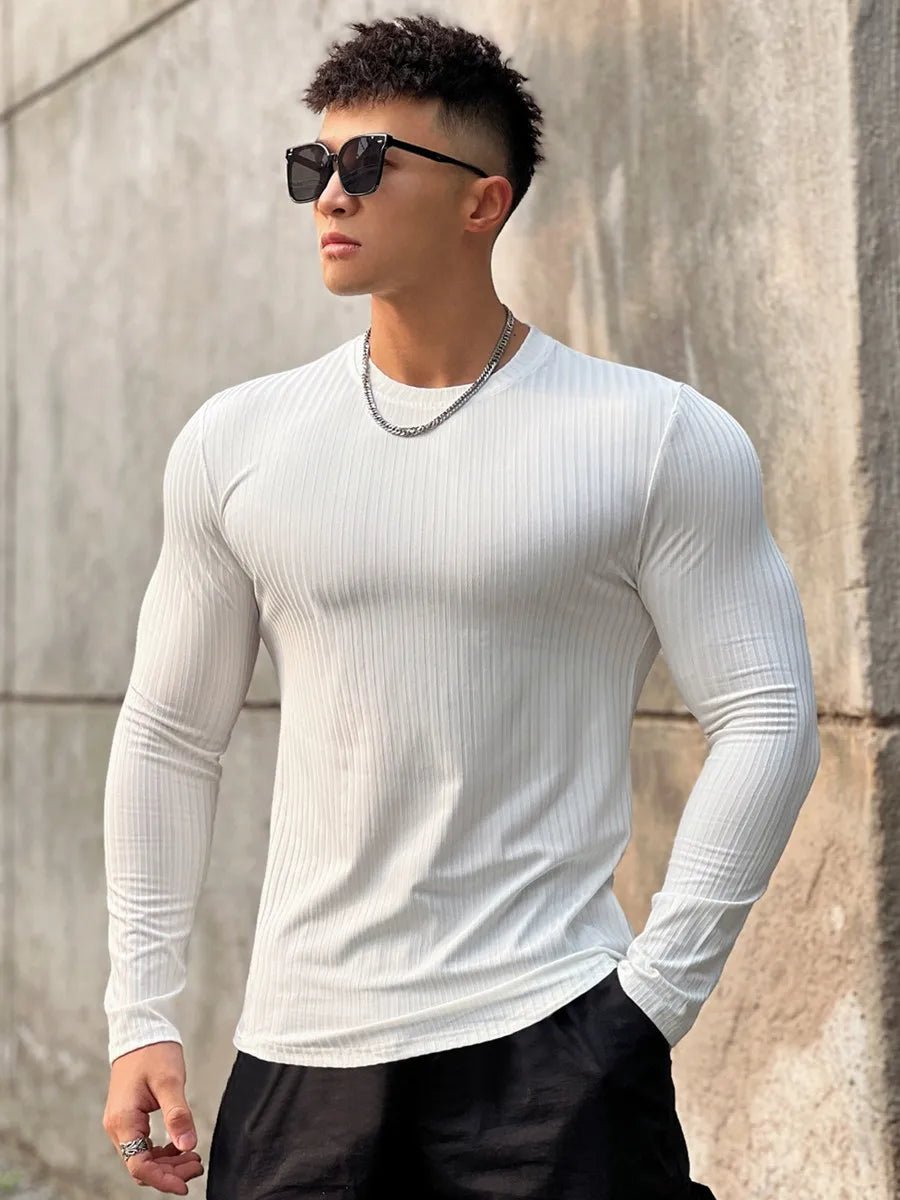 T-Shirt Homme Manches Longues Près du Corps — Séchage Rapide - Pulse