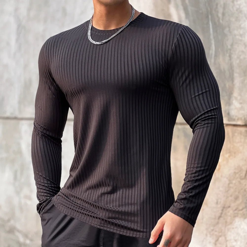 T-Shirt Homme Manches Longues Près du Corps — Séchage Rapide - Pulse