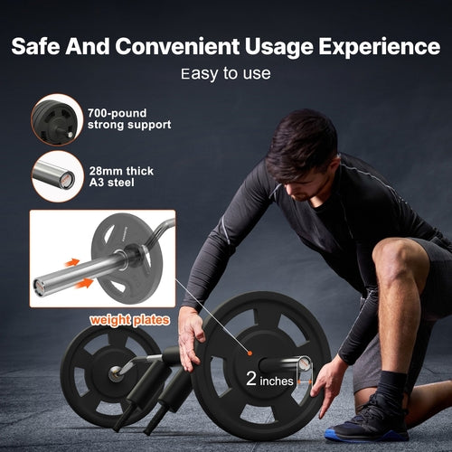 Safety Squat Bar, 700 LBS Fitness Squat Bar, Safety Squat Bar