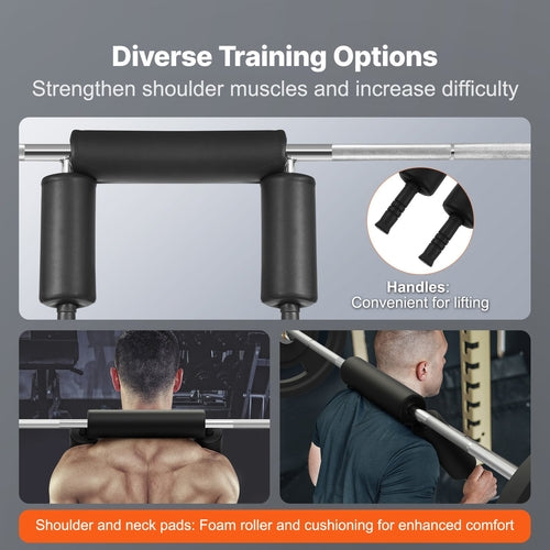 Safety Squat Bar, 700 LBS Fitness Squat Bar, Safety Squat Bar