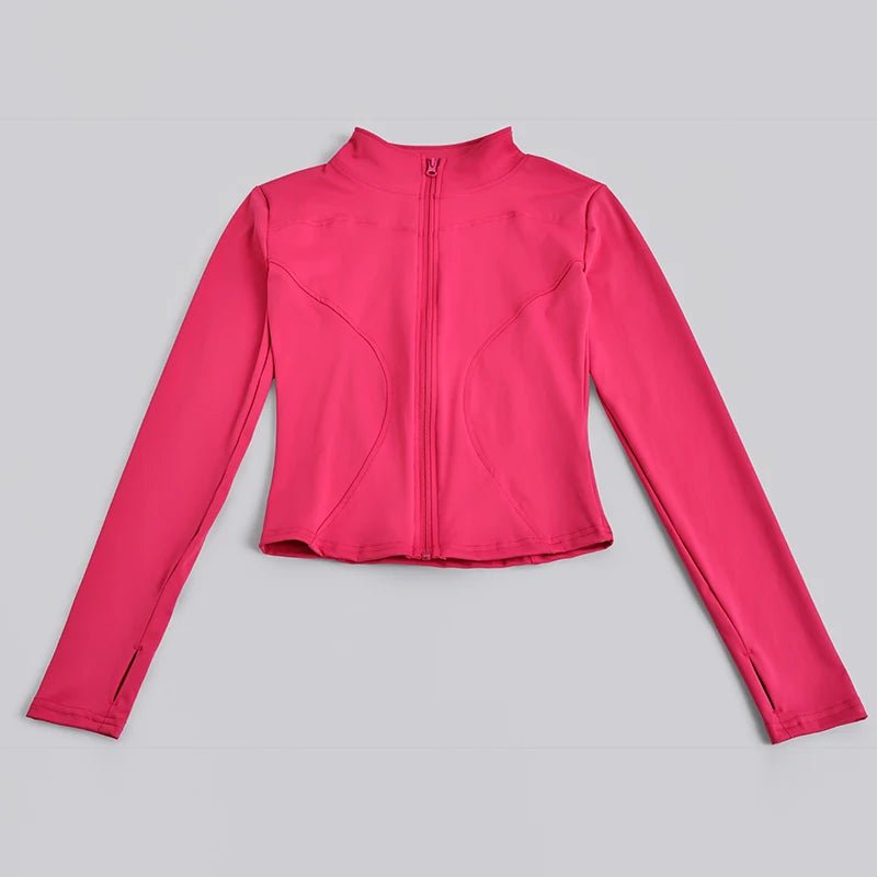 Veste de Yoga Légère à Zip — Col Montant et Passe-Pouces - Pulse