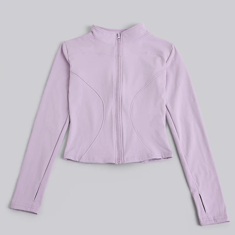 Veste de Yoga Légère à Zip — Col Montant et Passe-Pouces - Pulse